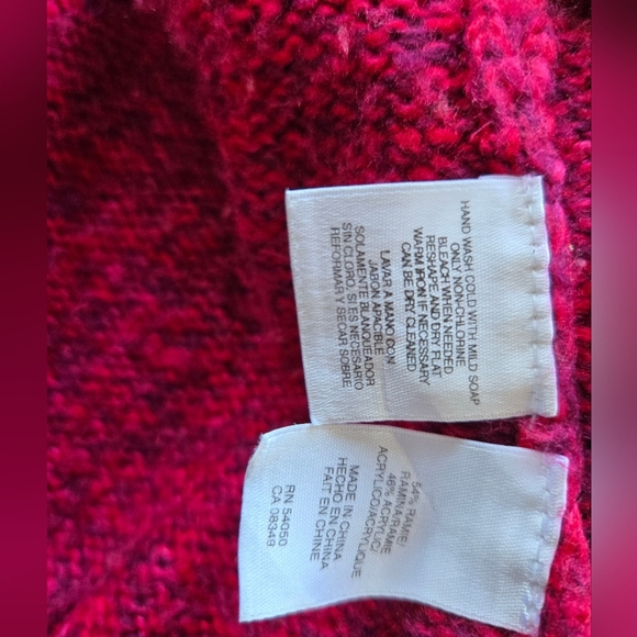 Jones New York Women's Pink Knit One ButtonCardigan Tunic Sweater Sz L Ramie 54% - Picture 8 of 9